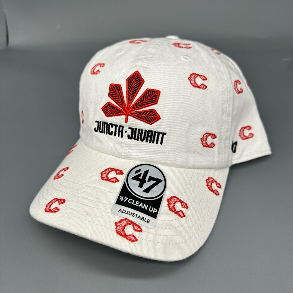 '47 Clean Up Cincinnati Reds 2023 City Connect Adjustable White Confetti Hat Cap